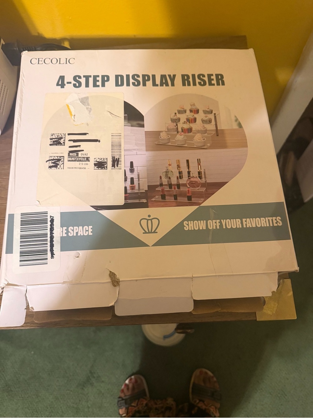 Clear 4-Step Acrylic Display Riser - Clear - Picture 2 of 3